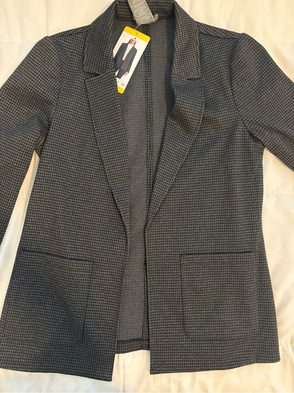 Men's Gray Patterned Blazer - Casual Tailored Jacket
